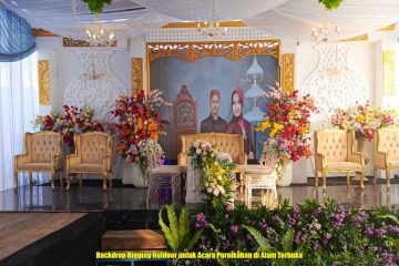 Backdrop Rigging Outdoor untuk Acara Pernikahan di Alam Terbuka
