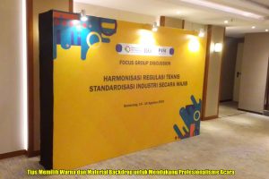 Tips Memilih Warna dan Material Backdrop untuk Mendukung Profesionalisme Acara