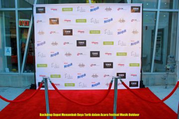 Backdrop Dapat Menambah Daya Tarik dalam Acara Festival Musik Outdoor
