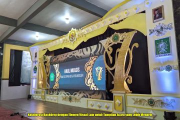 Kolaborasi Backdrop dengan Elemen Visual Lain untuk Tampilan Acara yang Lebih Menarik dan Profesional