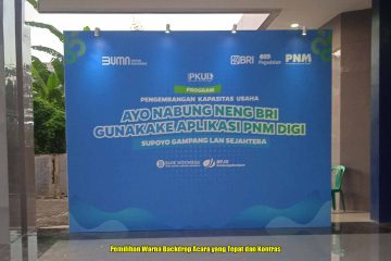 Pemilihan Warna Backdrop Acara yang Tepat dan Kontras