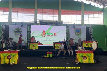 Penggunaan Backdrop untuk Event Ramadhan dan Lomba Islami