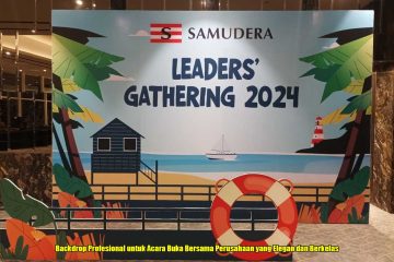Backdrop Profesional untuk Acara Buka Bersama Perusahaan yang Elegan dan Berkelas
