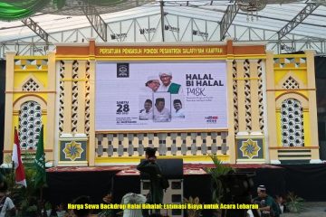 Harga Sewa Backdrop Halal Bihalal: Estimasi Biaya untuk Acara Lebaran