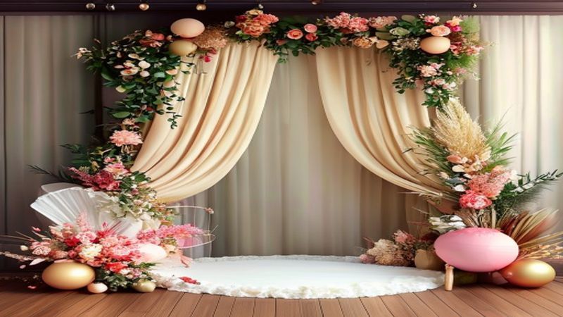 Backdrop Foto Booth untuk Acara Pernikahan