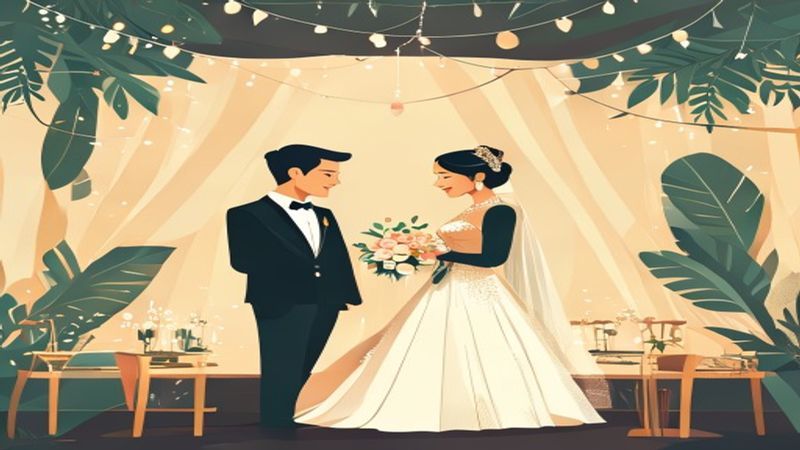 jasa backdrop event wedding semarang