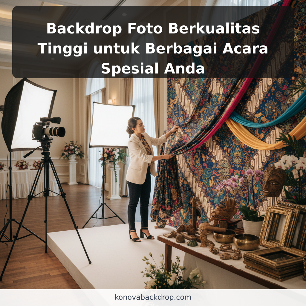 Backdrop Foto Berkualitas Tinggi untuk Berbagai Acara Spesial Anda - ilustrasi