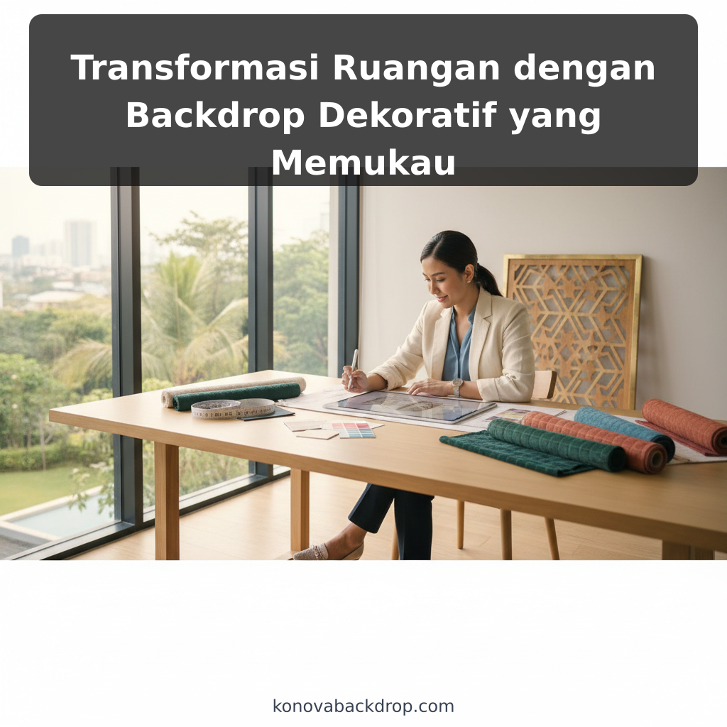 Transformasi Ruangan dengan Backdrop Dekoratif yang Memukau - ilustrasi