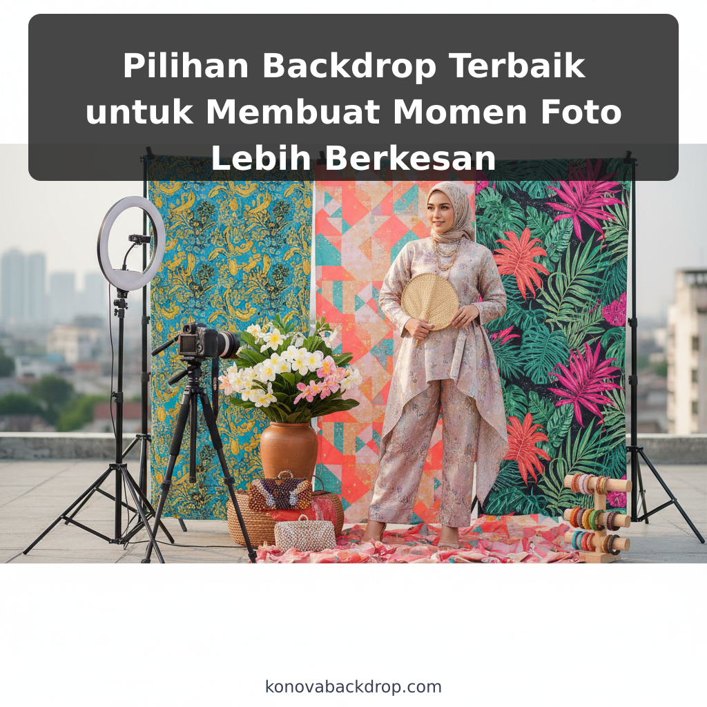 Pilihan Backdrop Terbaik untuk Membuat Momen Foto Lebih Berkesan - ilustrasi
