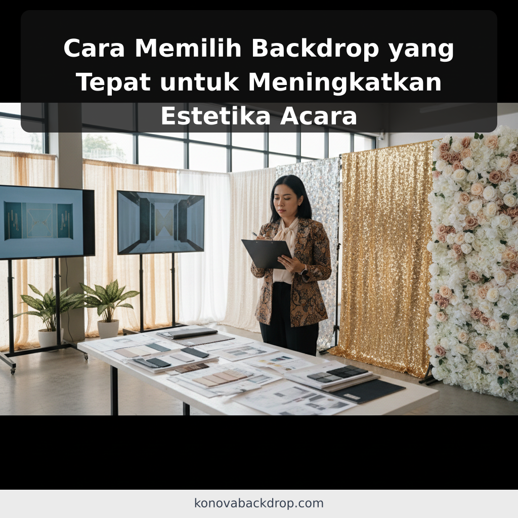 Cara Memilih Backdrop yang Tepat untuk Meningkatkan Estetika Acara - ilustrasi