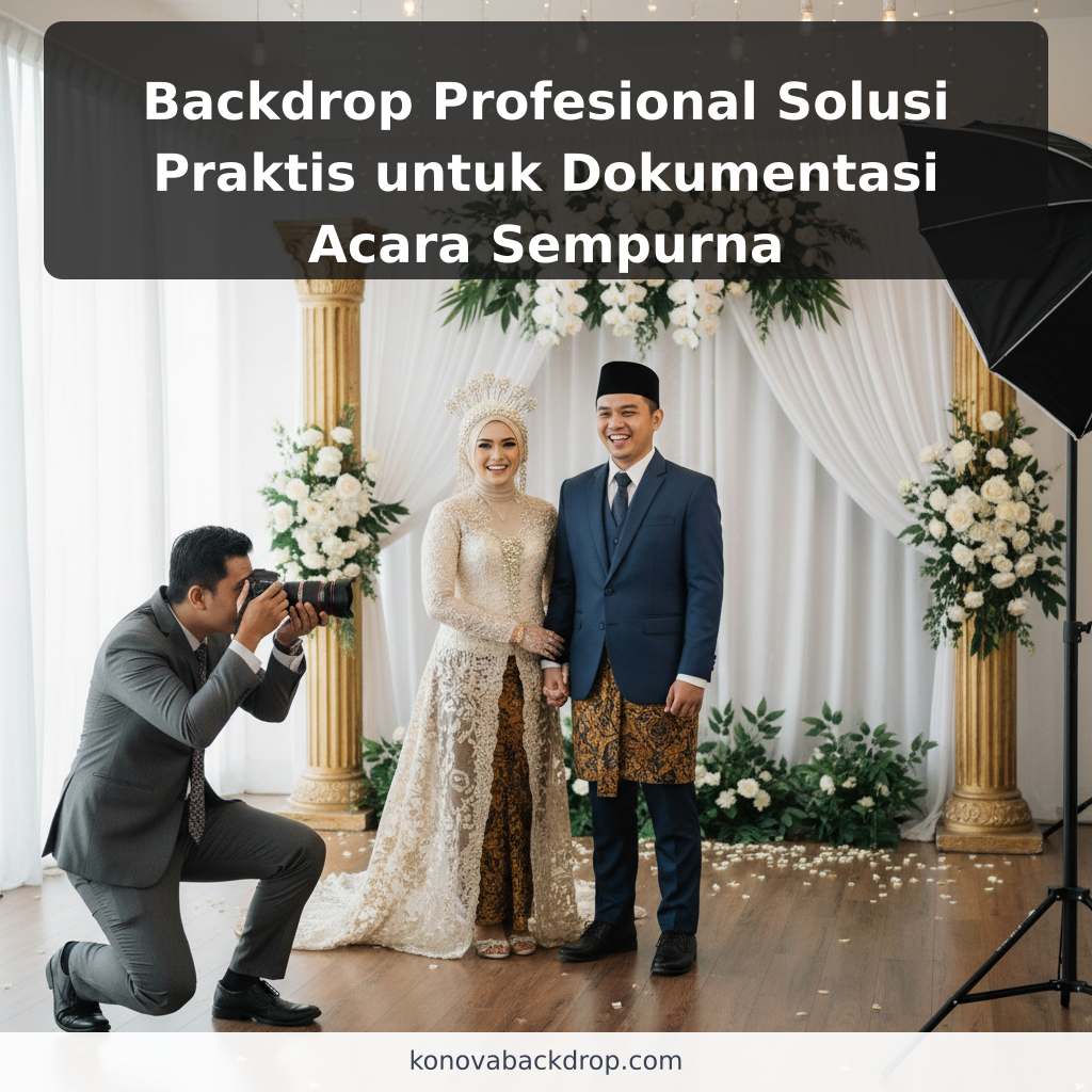 Backdrop Profesional Solusi Praktis untuk Dokumentasi Acara Sempurna - ilustrasi