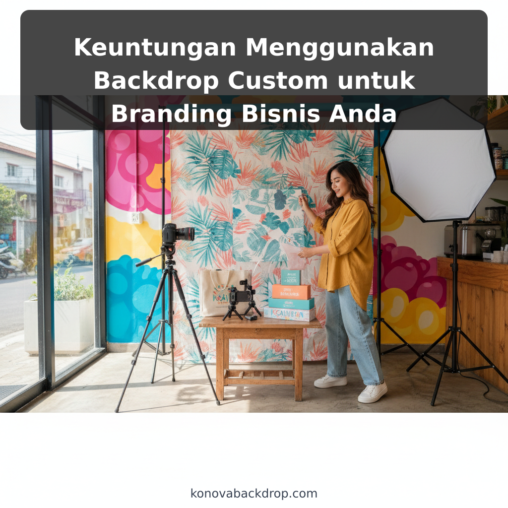 Keuntungan Menggunakan Backdrop Custom untuk Branding Bisnis Anda - ilustrasi