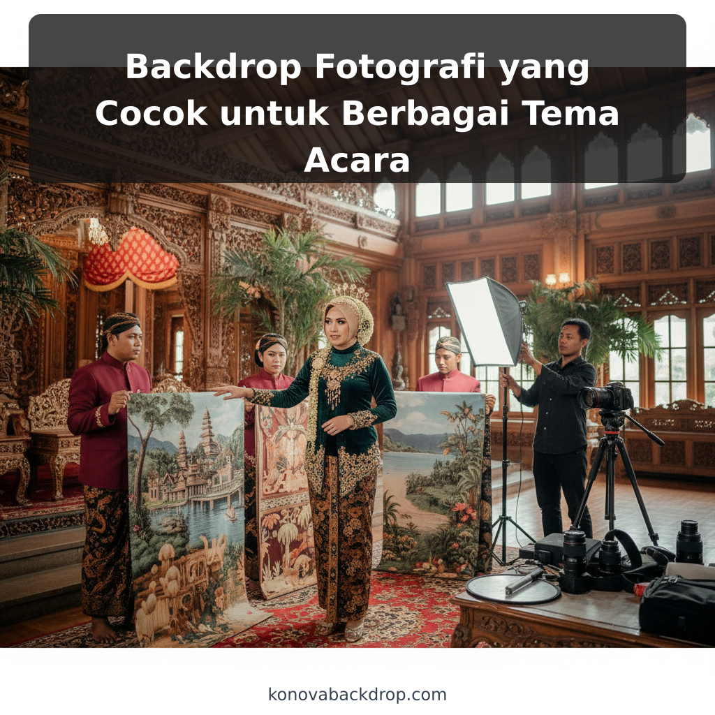 Backdrop Fotografi yang Cocok untuk Berbagai Tema Acara - ilustrasi