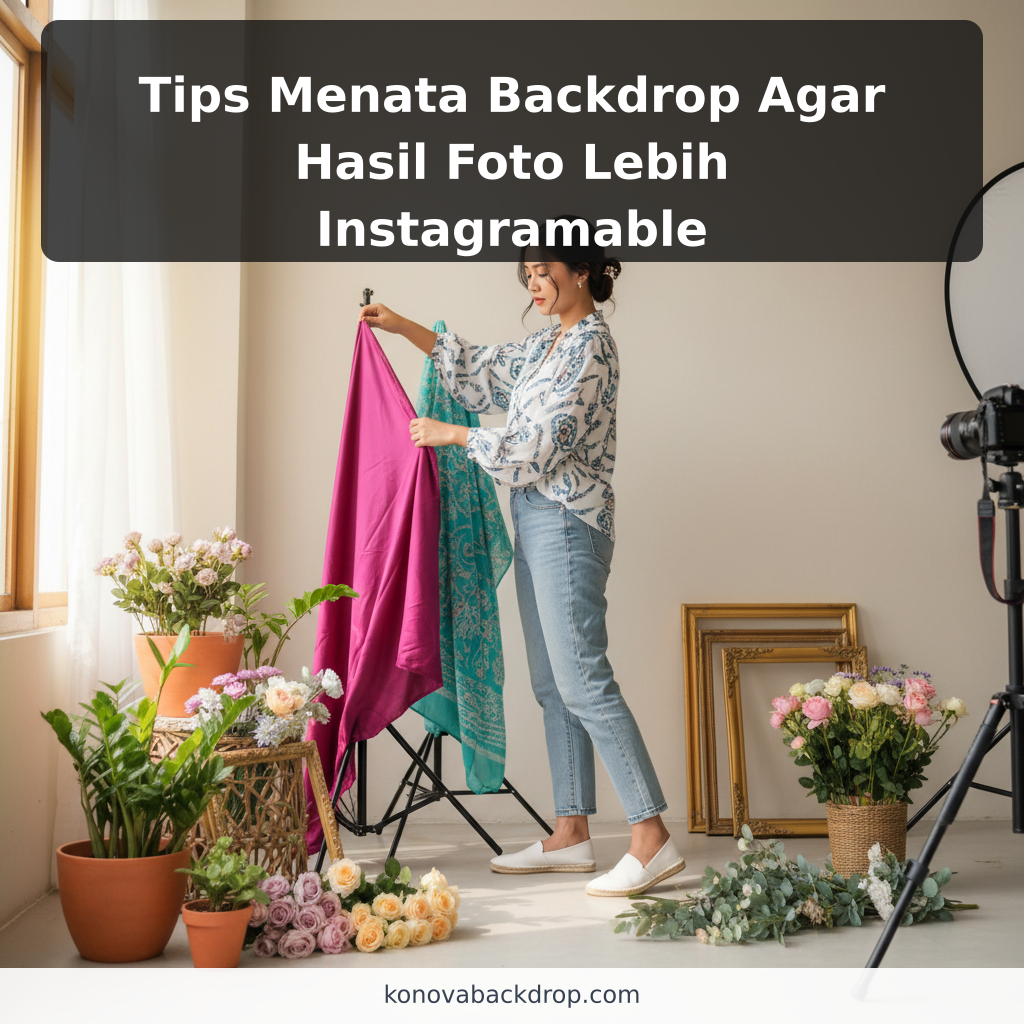 Tips Menata Backdrop Agar Hasil Foto Lebih Instagramable - ilustrasi