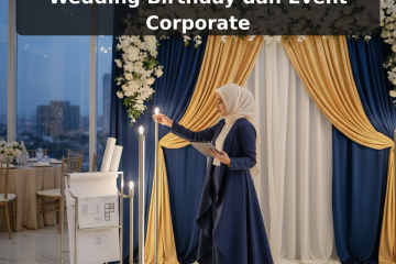 Backdrop Premium untuk Wedding Birthday dan Event Corporate