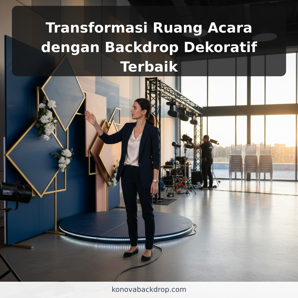 Transformasi Ruang Acara dengan Backdrop Dekoratif Terbaik - ilustrasi