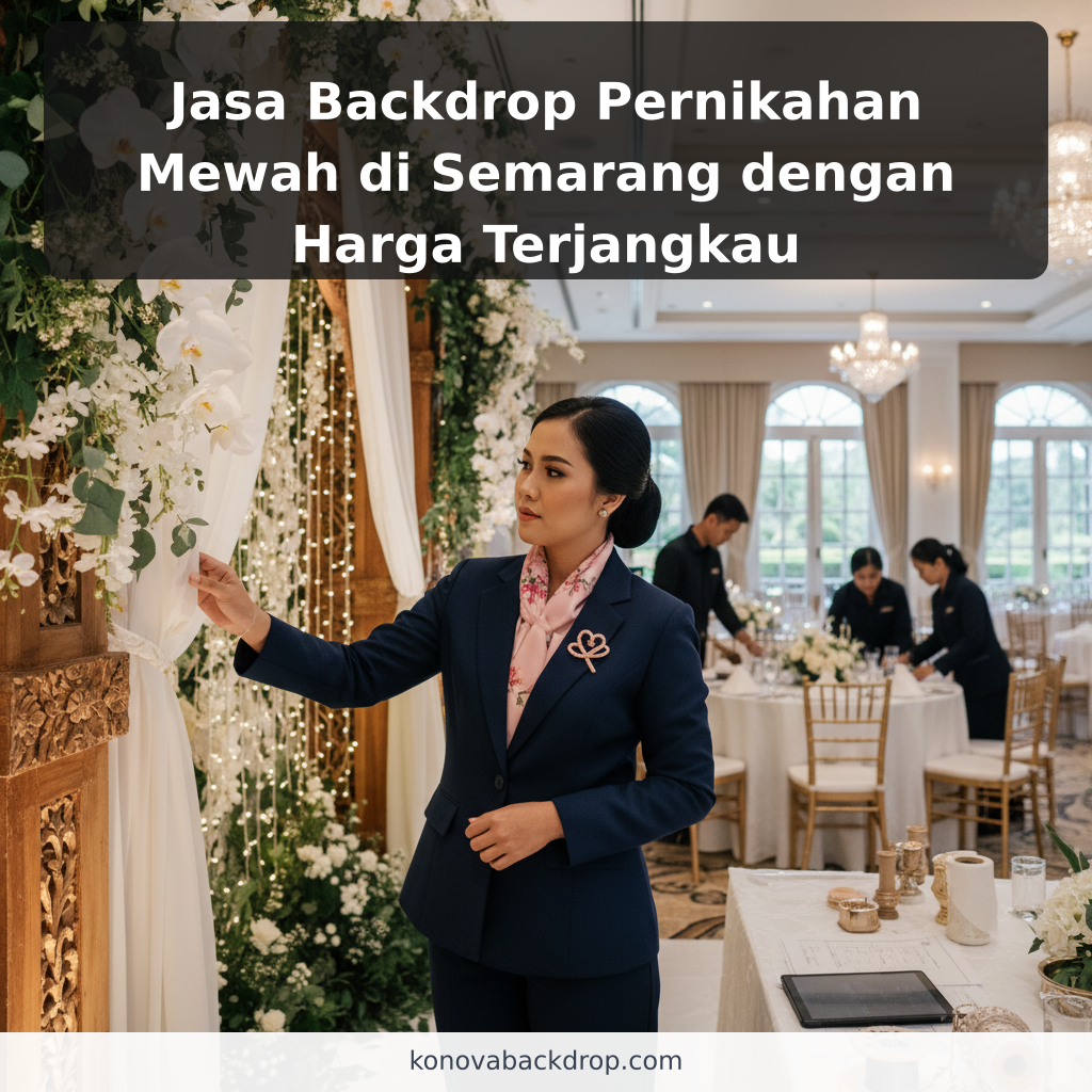 Jasa Backdrop Pernikahan Mewah di Semarang dengan Harga Terjangkau - ilustrasi
