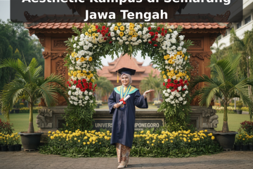 Backdrop Foto Wisuda Aesthetic Kampus di Semarang Jawa Tengah