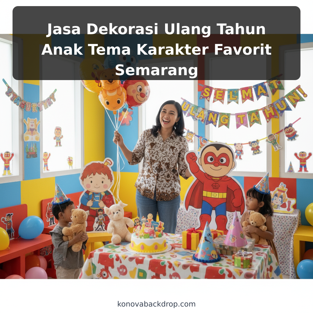Jasa Dekorasi Ulang Tahun Anak Tema Karakter Favorit Semarang - ilustrasi