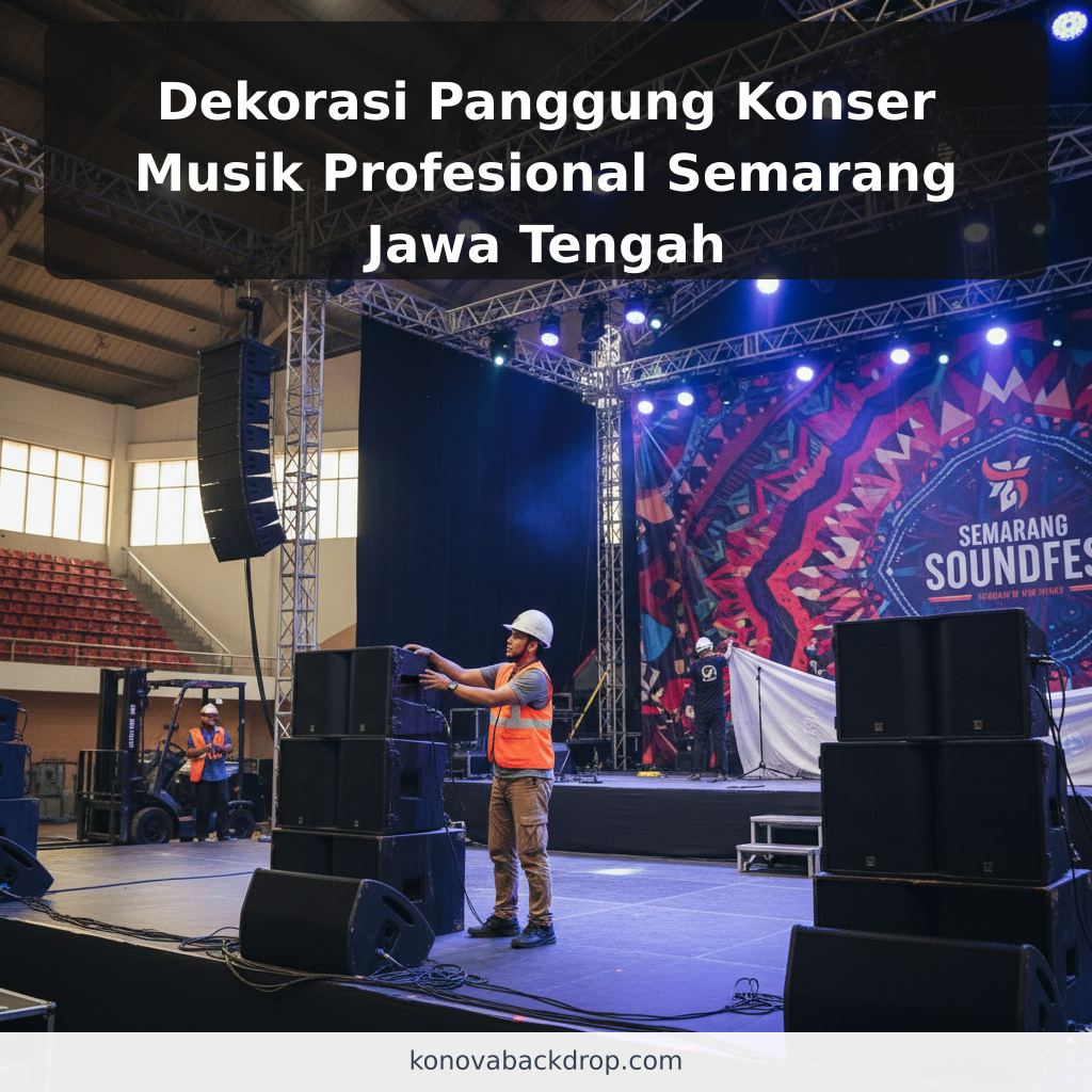Dekorasi Panggung Konser Musik Profesional Semarang Jawa Tengah