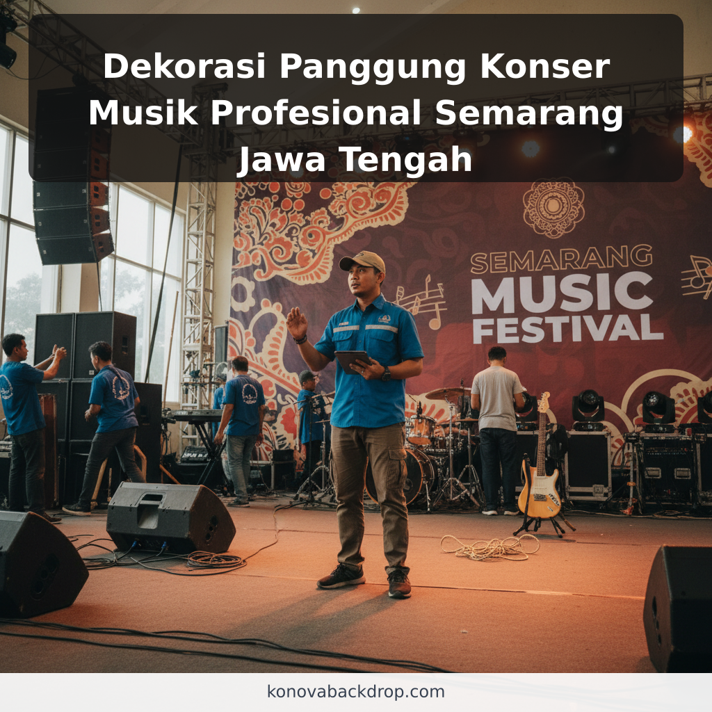 Dekorasi Panggung Konser Musik Profesional Semarang Jawa Tengah - ilustrasi