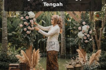 Backdrop Pernikahan Rustic Vintage Style Semarang Jawa Tengah