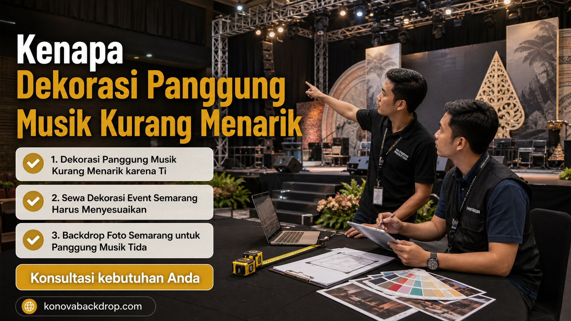 backdrop pernikahan Semarang - Kenapa Dekorasi Panggung Musik Kurang Menarik
