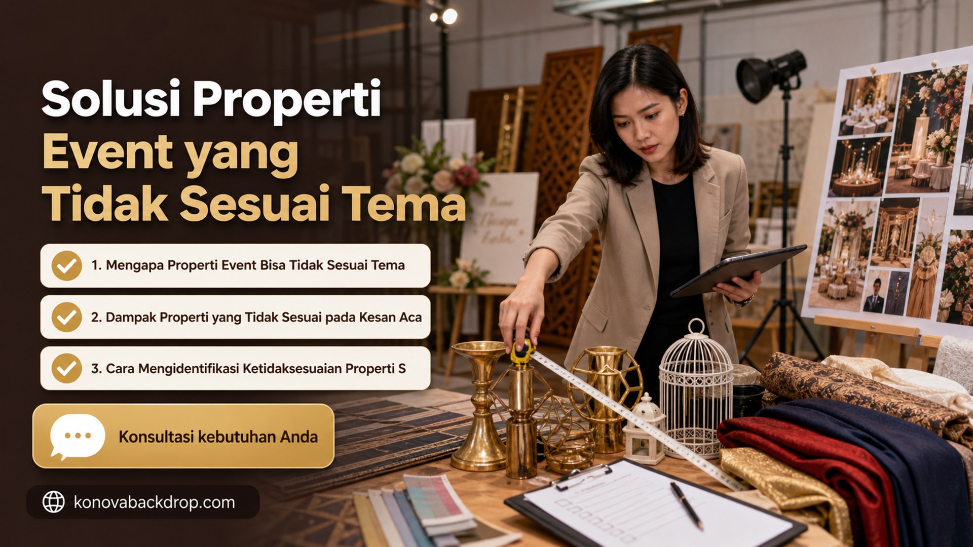 backdrop pernikahan Semarang - Solusi Properti Event yang Tidak Sesuai Tema