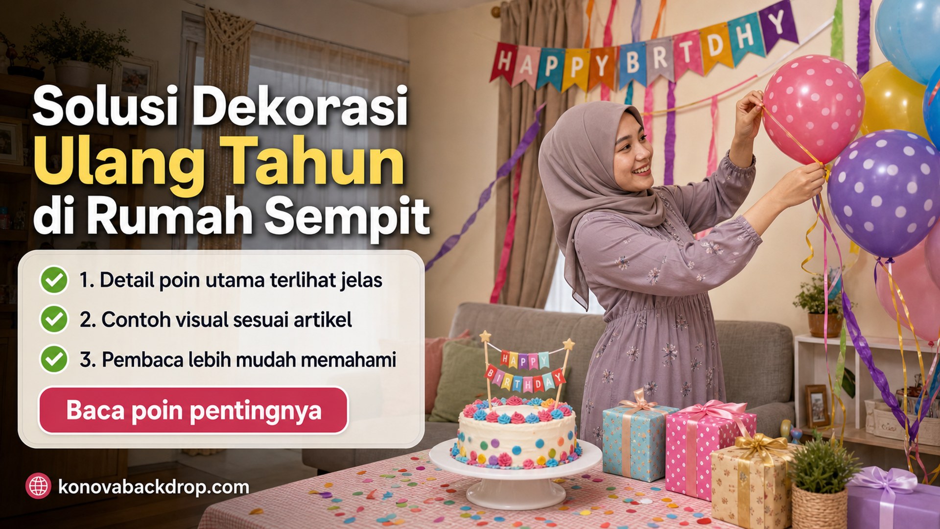 Ilustrasi backdrop pernikahan Semarang - Solusi Dekorasi Ulang Tahun di Rumah Sempit