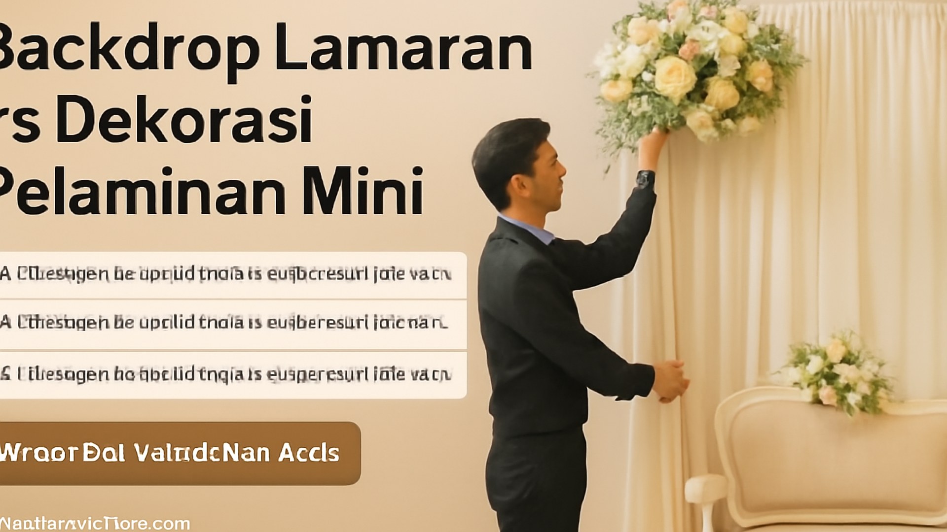 backdrop pernikahan Semarang - Backdrop Lamaran vs Dekorasi Pelaminan Mini