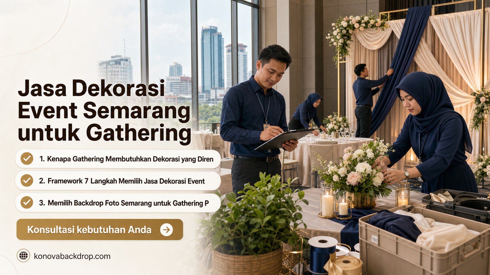 backdrop pernikahan Semarang - Jasa Dekorasi Event Semarang untuk Gathering