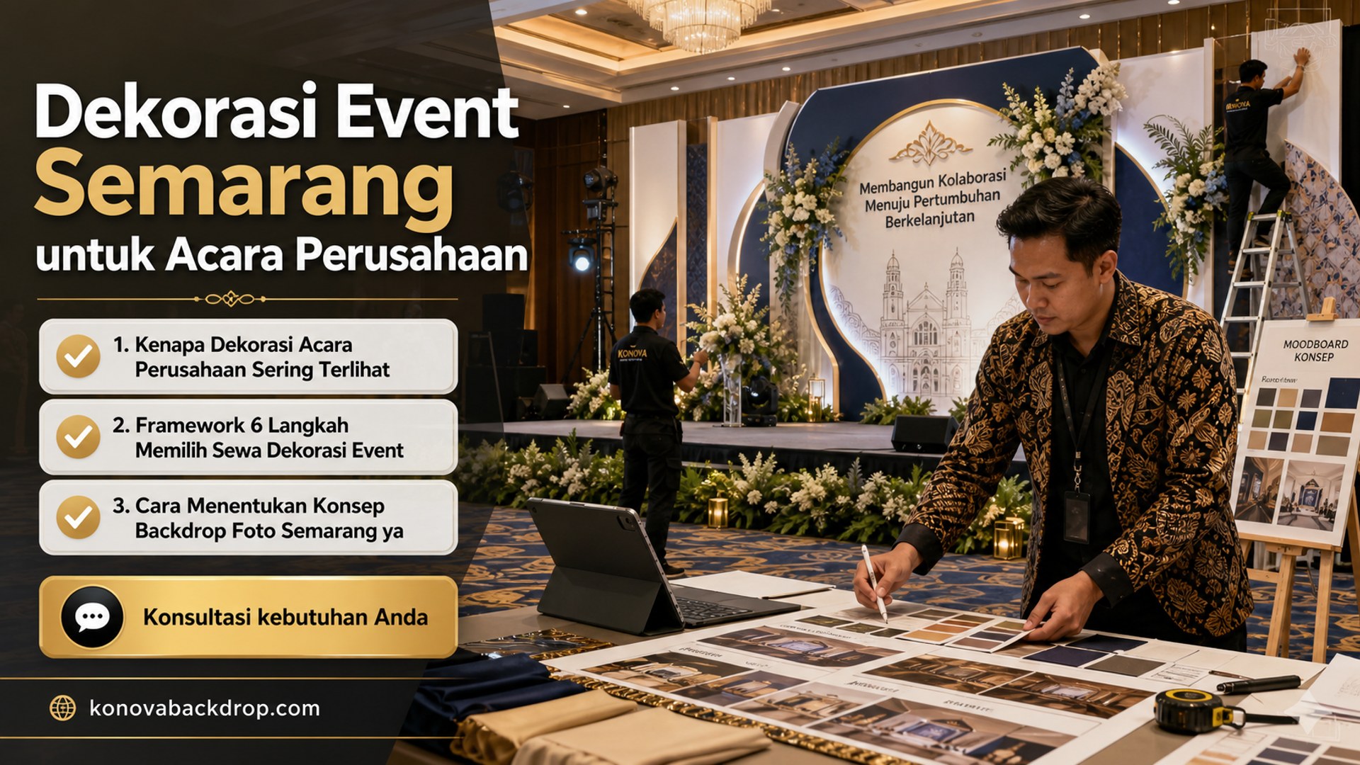 backdrop pernikahan Semarang - Dekorasi Event Semarang untuk Acara Perusahaan