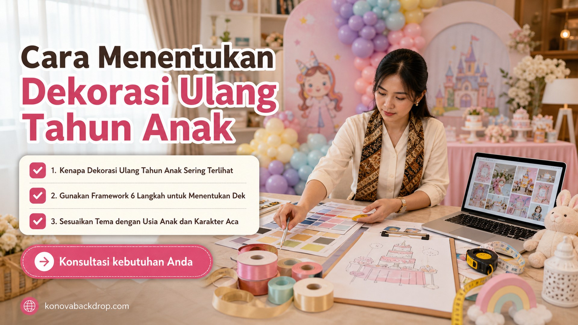 backdrop pernikahan Semarang - Cara Menentukan Dekorasi Ulang Tahun Anak