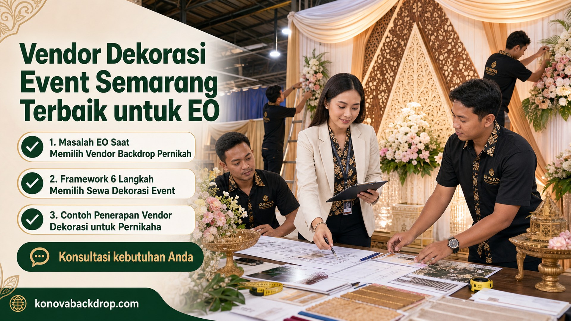 backdrop pernikahan Semarang - Vendor Dekorasi Event Semarang Terbaik untuk EO
