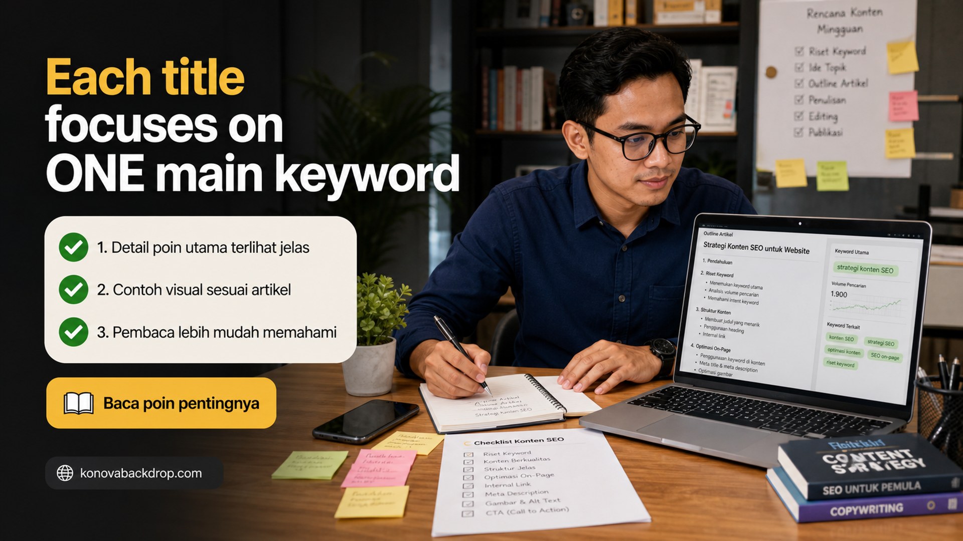 Ilustrasi backdrop pernikahan Semarang - Each title focuses on ONE main keyword
