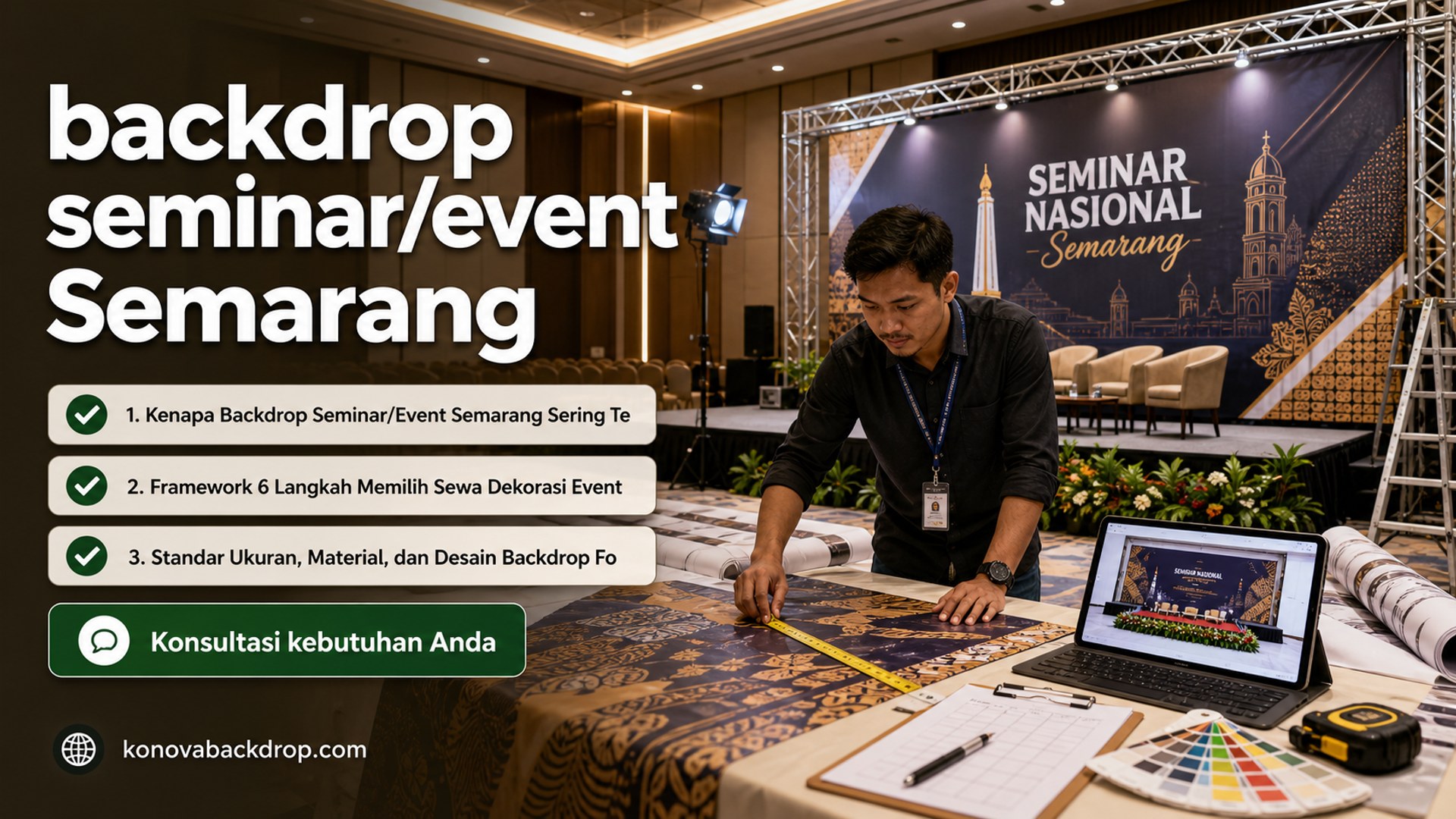 backdrop pernikahan Semarang - backdrop seminar/event Semarang