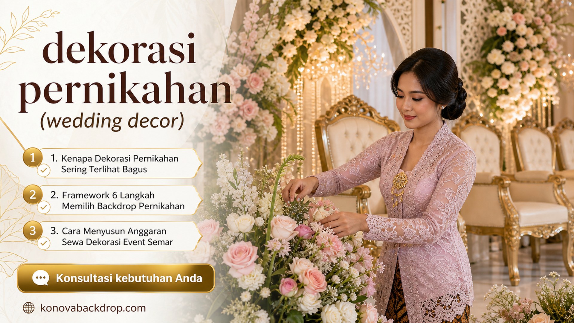 backdrop pernikahan Semarang - dekorasi pernikahan (wedding decor)