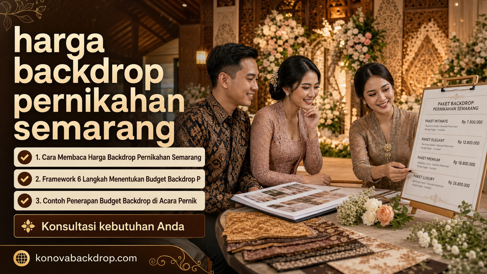 harga backdrop pernikahan semarang