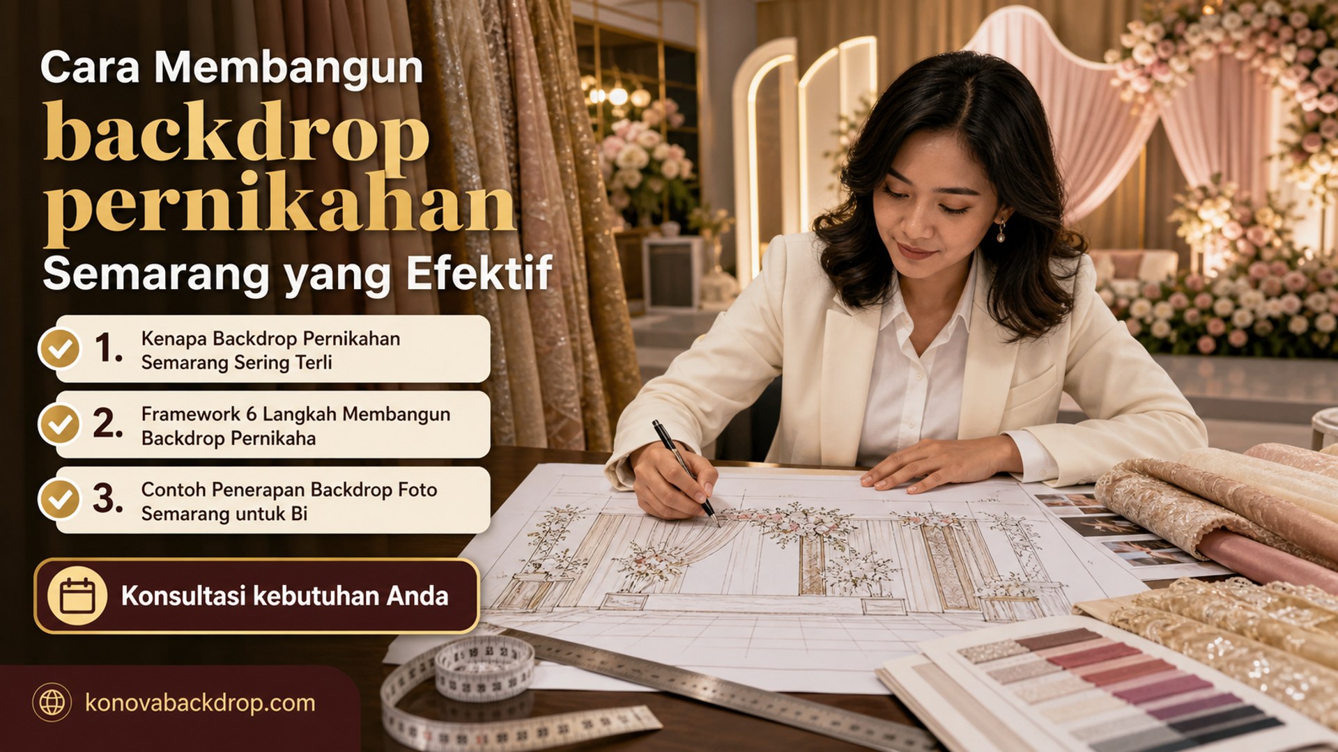 Cara Membangun backdrop pernikahan Semarang yang Efektif