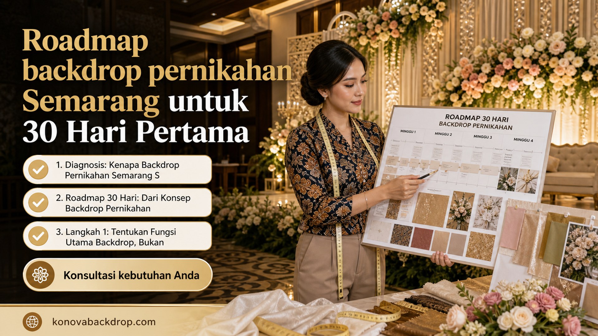 Roadmap backdrop pernikahan Semarang untuk 30 Hari Pertama