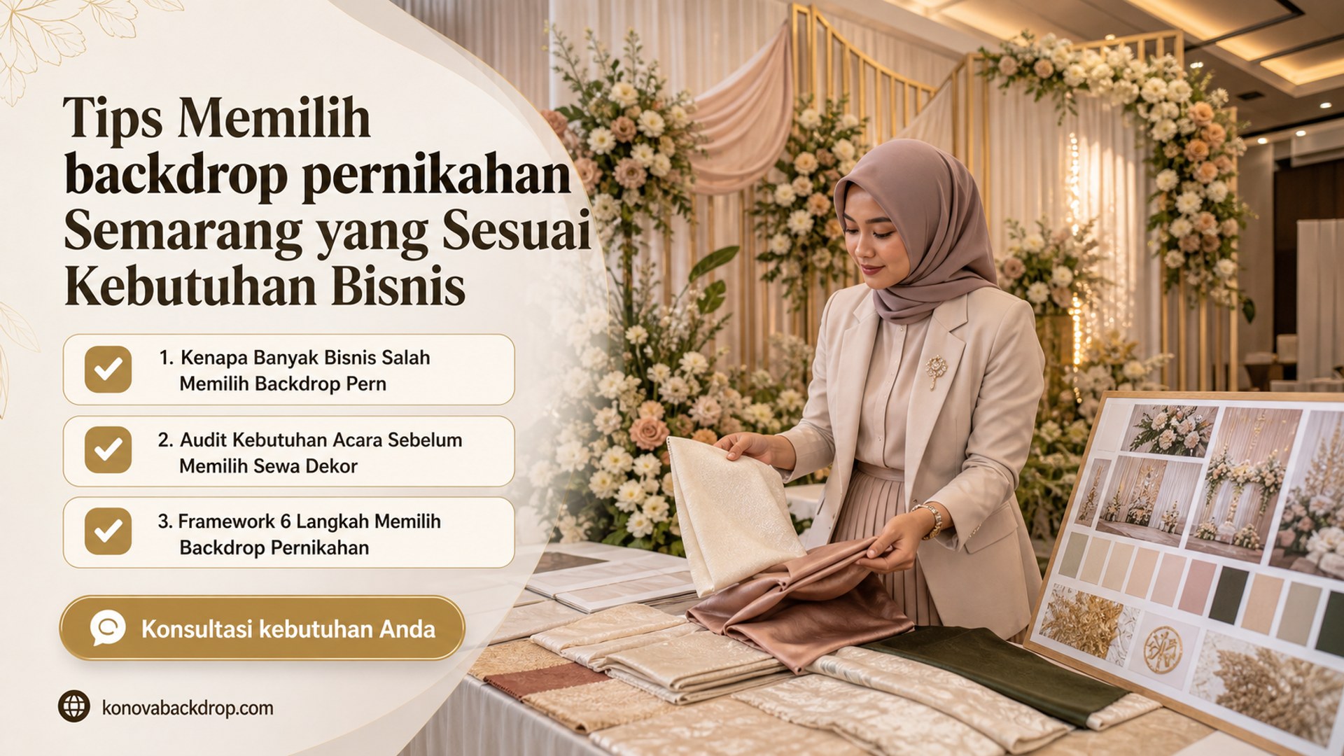 Tips Memilih backdrop pernikahan Semarang yang Sesuai Kebutuhan Bisnis