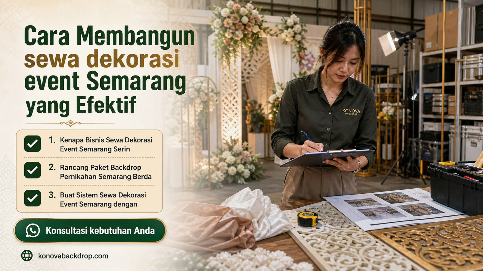 backdrop pernikahan Semarang - Cara Membangun sewa dekorasi event Semarang yang Efektif