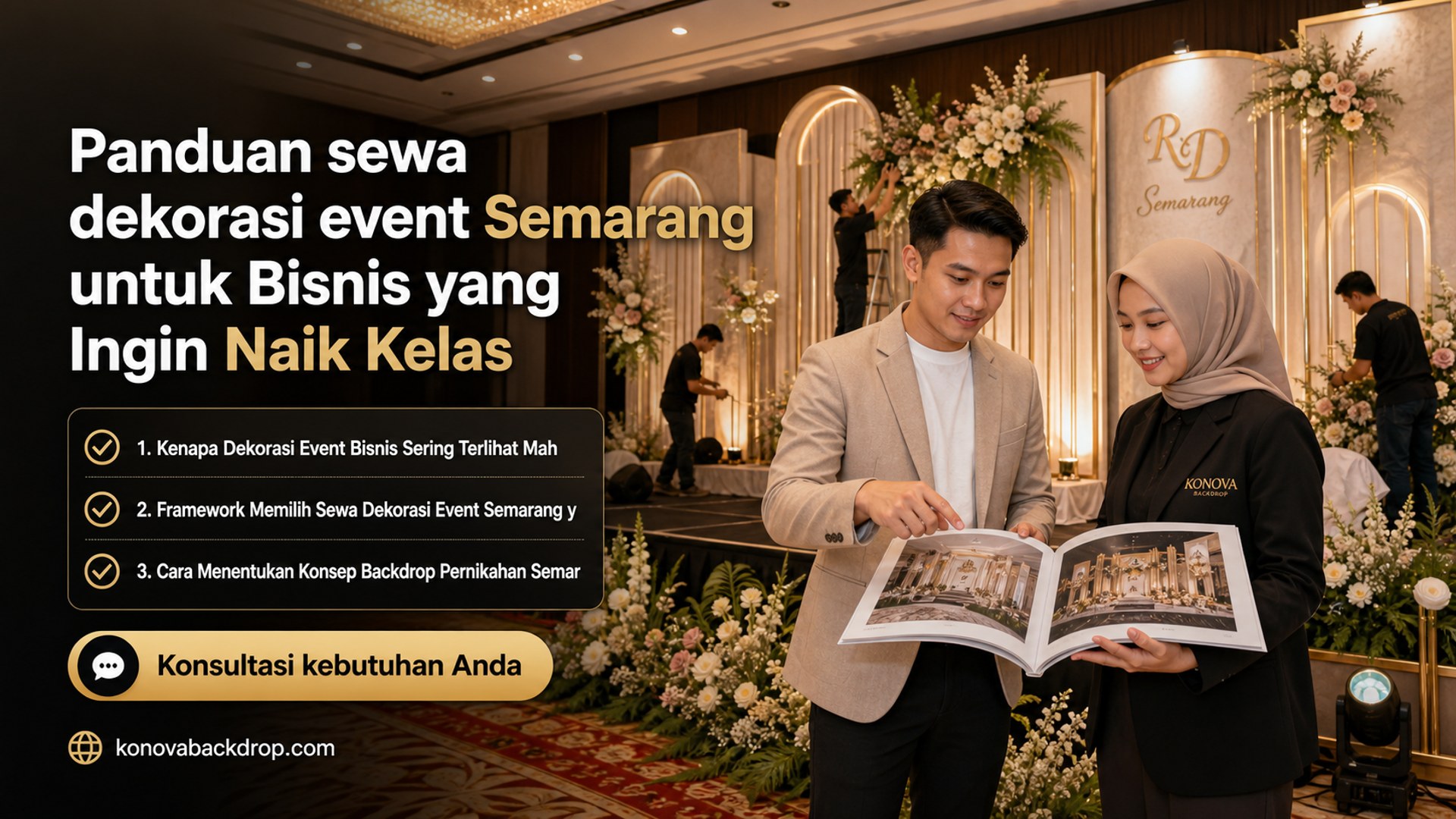 backdrop pernikahan Semarang - Panduan sewa dekorasi event Semarang untuk Bisnis yang Ingin Naik Kelas