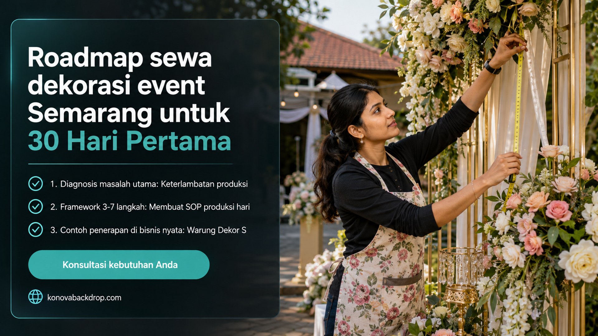 backdrop pernikahan Semarang - Roadmap sewa dekorasi event Semarang untuk 30 Hari Pertama