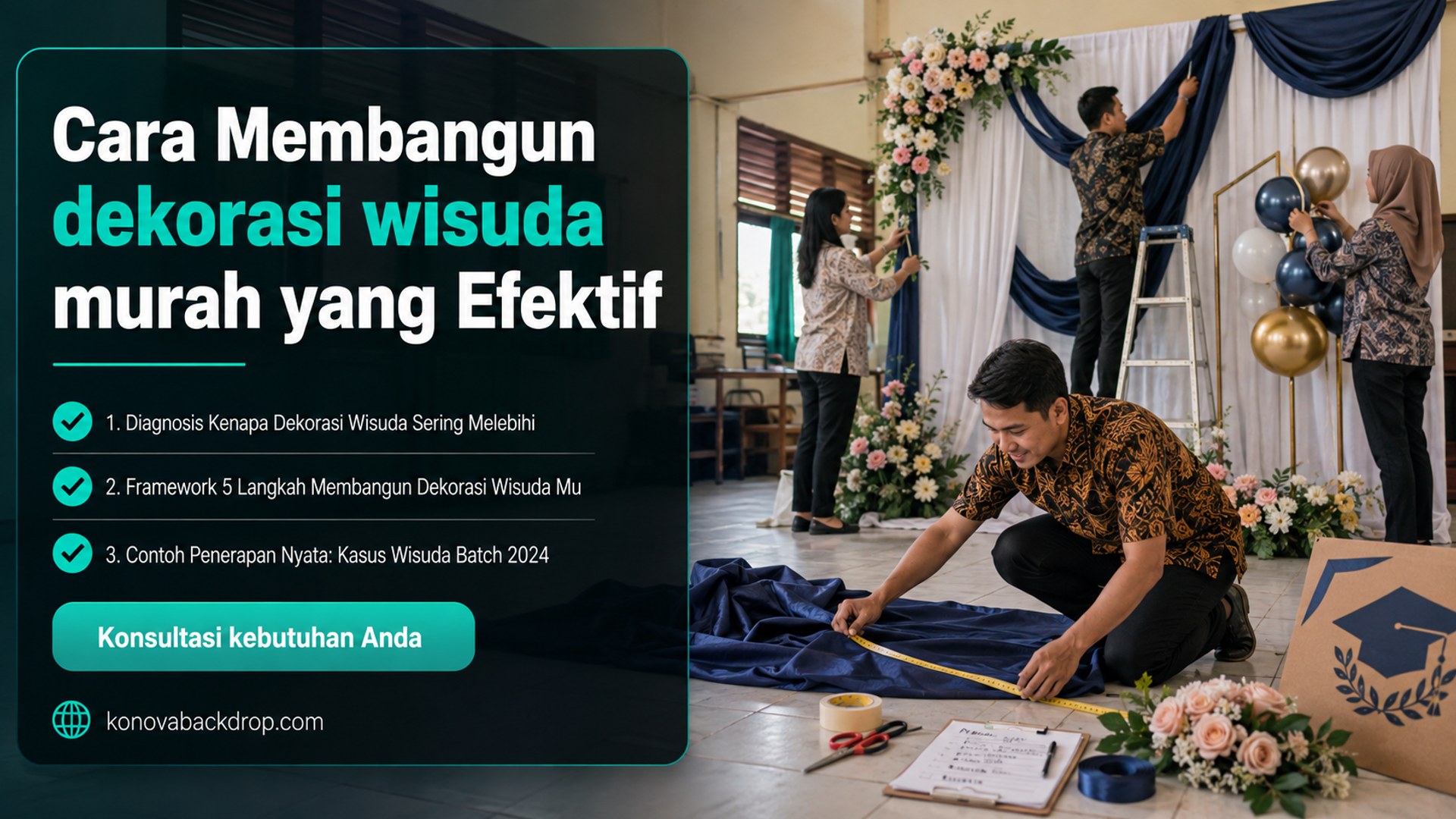 backdrop pernikahan Semarang - Cara Membangun dekorasi wisuda murah yang Efektif