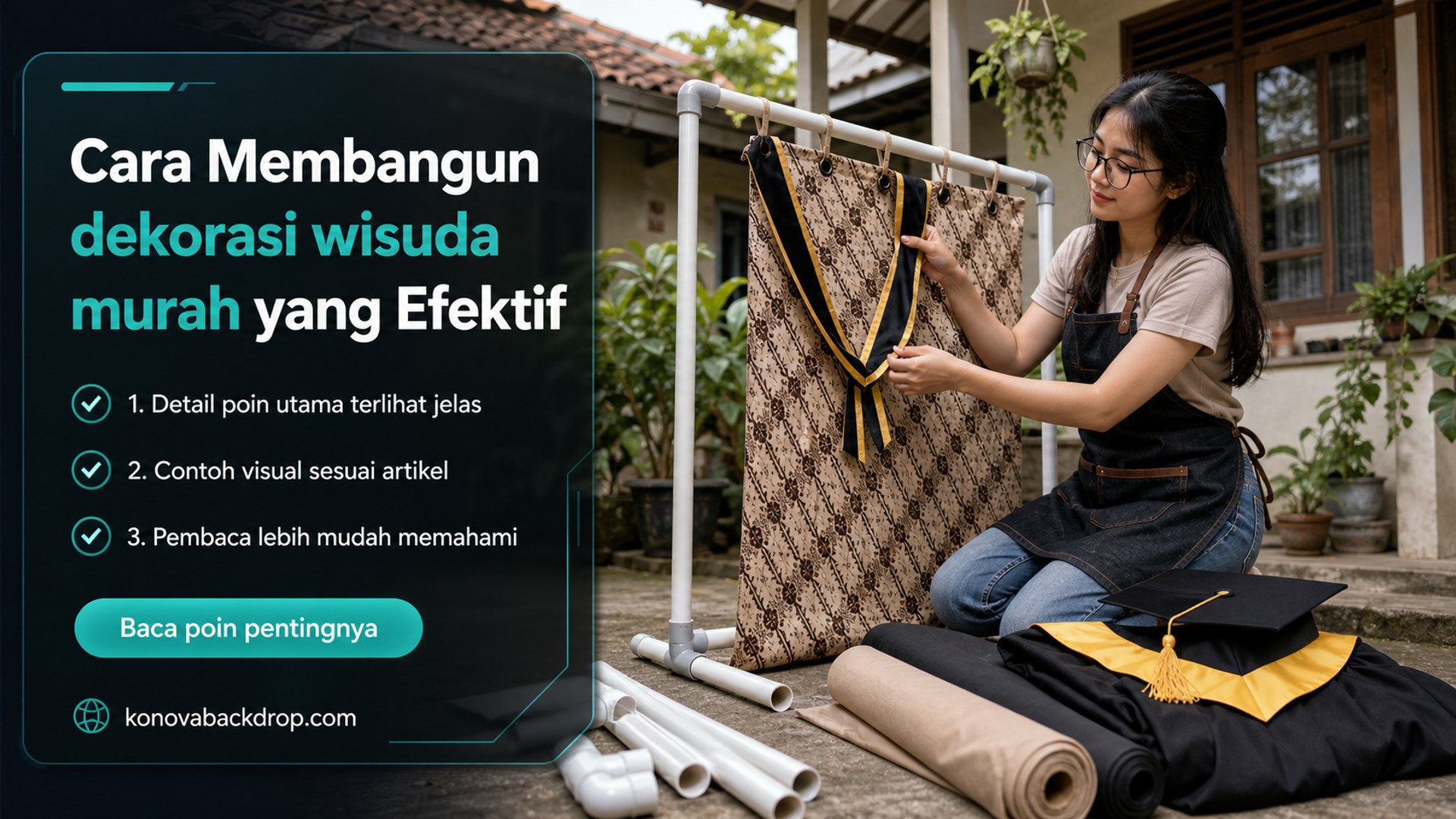 Ilustrasi backdrop pernikahan Semarang - Cara Membangun dekorasi wisuda murah yang Efektif