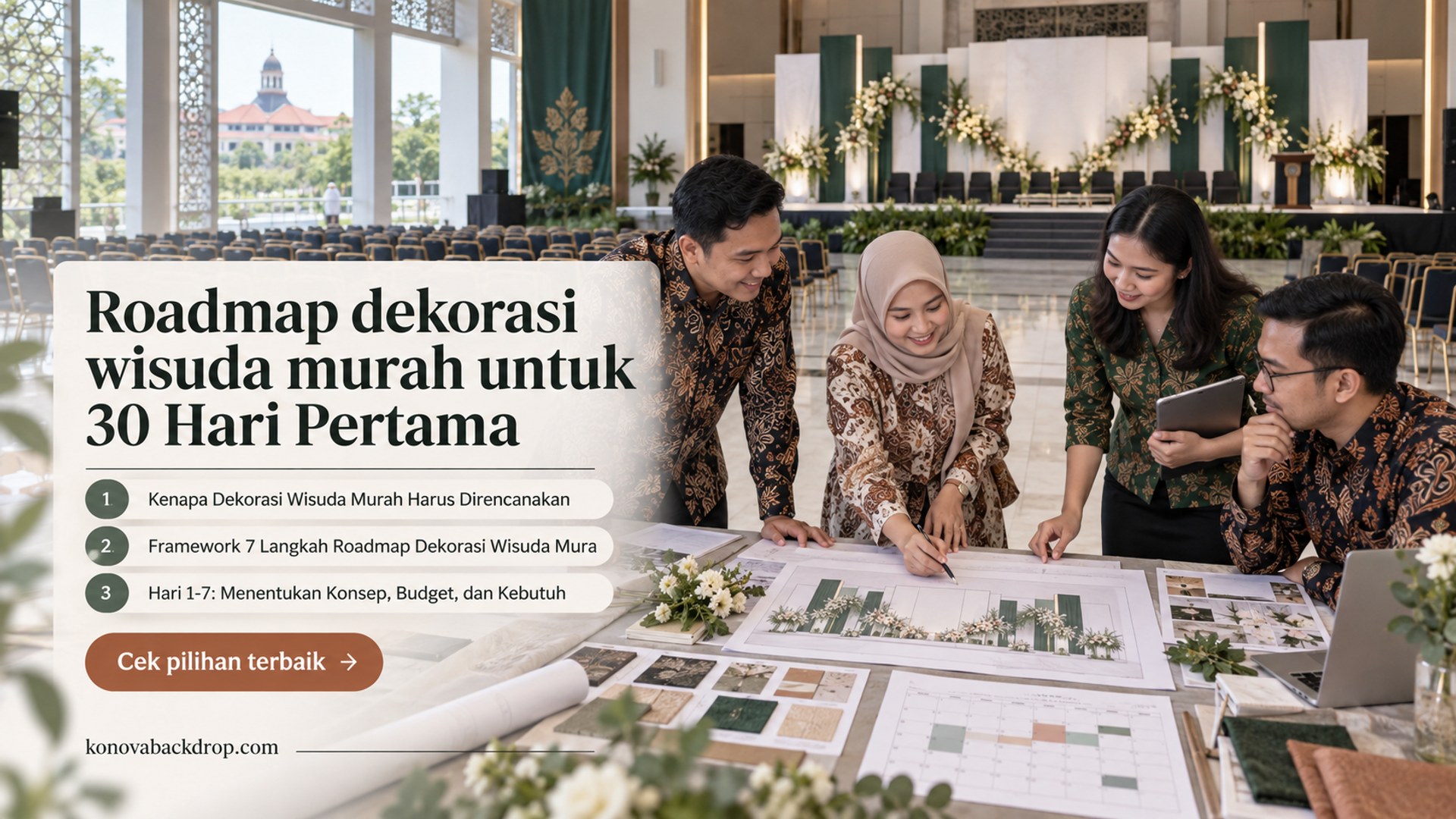 backdrop pernikahan Semarang - Roadmap dekorasi wisuda murah untuk 30 Hari Pertama
