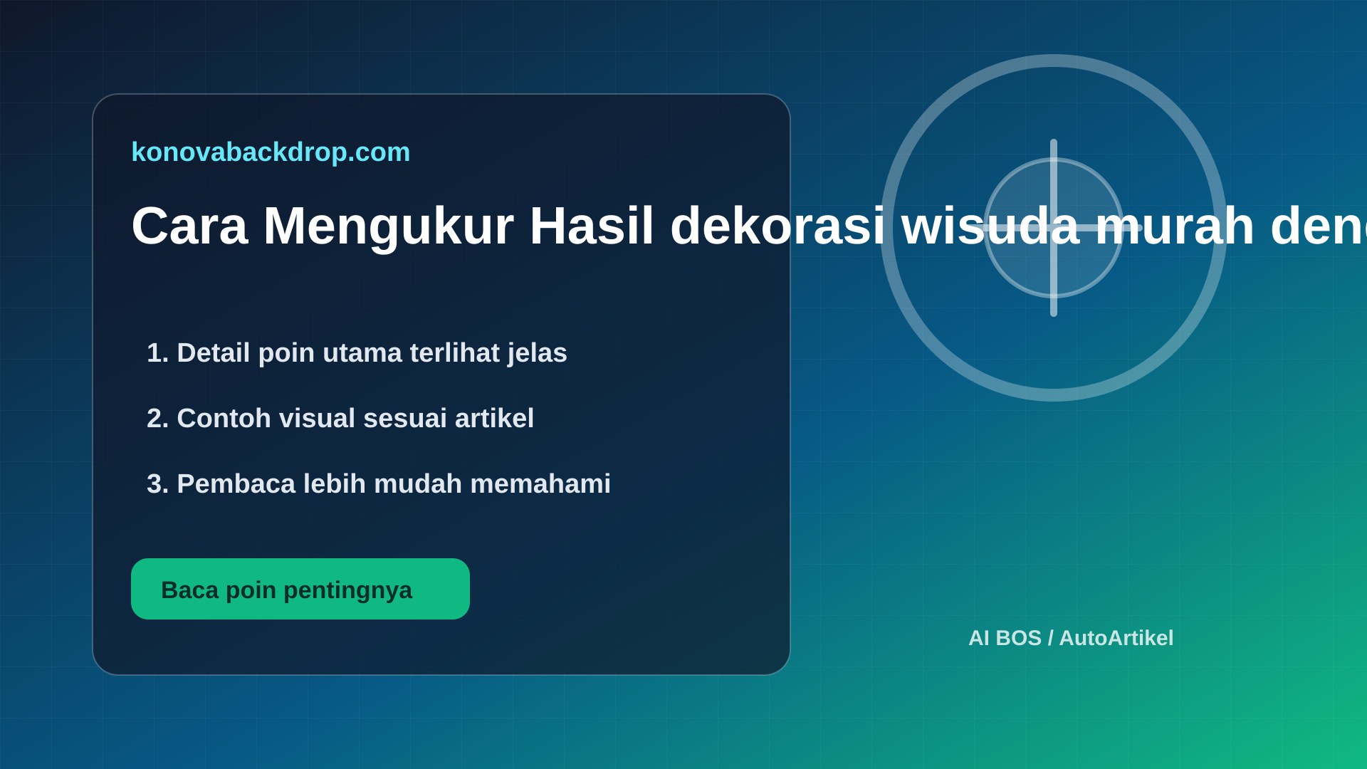 Ilustrasi backdrop pernikahan Semarang - Cara Mengukur Hasil dekorasi wisuda murah dengan KPI Sederhana