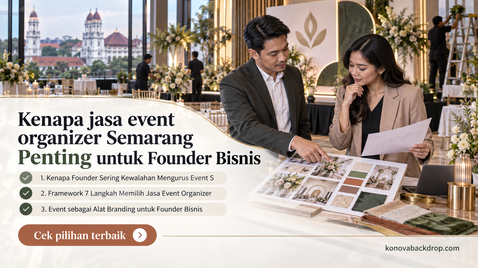 backdrop pernikahan Semarang - Kenapa jasa event organizer Semarang Penting untuk Founder Bisnis