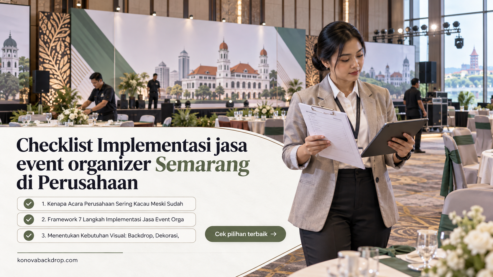 backdrop pernikahan Semarang - Checklist Implementasi jasa event organizer Semarang di Perusahaan